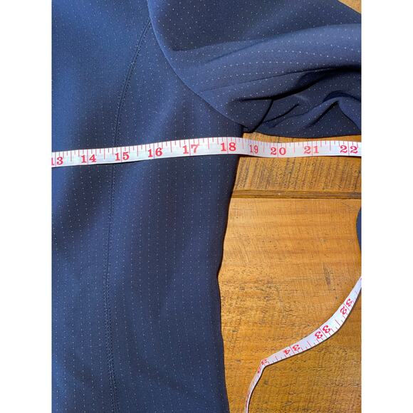 NWT Womens Talbots Navy Small White Dot Button Down Blazer Suit Jacket 8 Petite - Picture 5 of 8